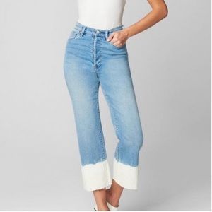 BlankNYC The Baxter Ribcage Straight Leg - Sz 26 - Dip Dyed Light Wash